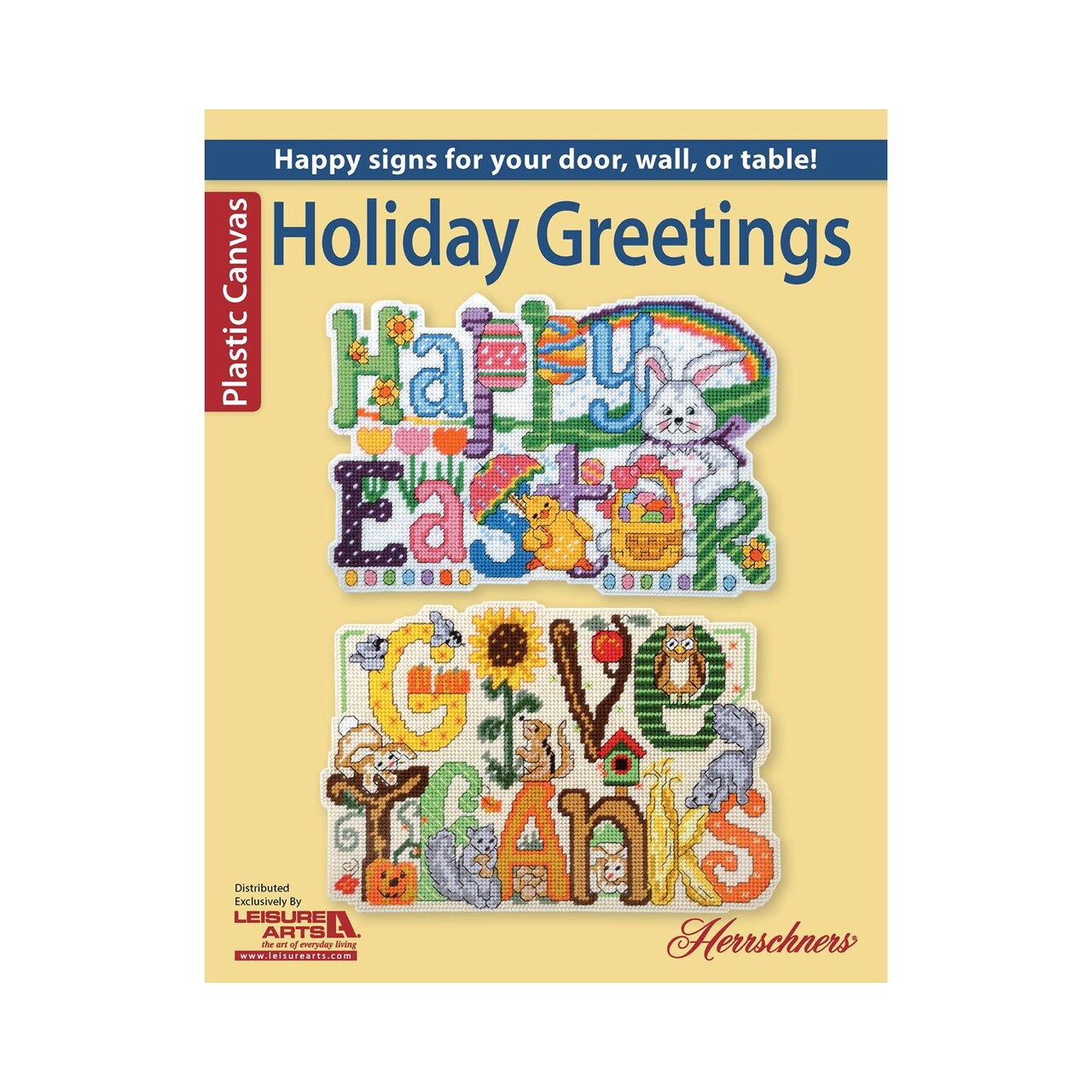 Leisure Arts Holiday Greetings Plastic Canvas Cross Stitch Book, Plastic Canvas Books And Patterns, Patterns, Books, Crafts